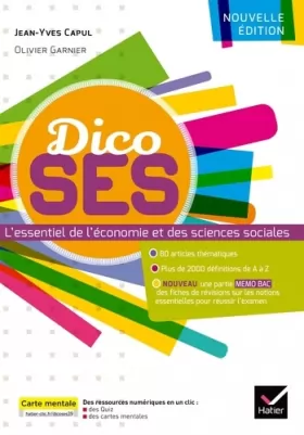 Couverture du produit · Dico SES - Dictionnaire d'économie et de sciences sociales