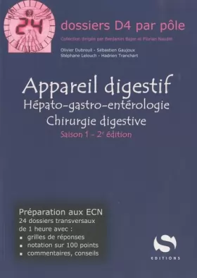 Couverture du produit · Appareil digestif : Hépato-gastro-entérologie - Chirurgie digestive