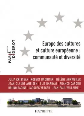 Couverture du produit · Europe des cultures et culture européenne : communauté et diversité