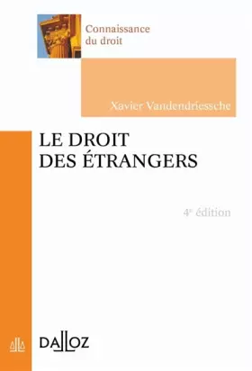 Couverture du produit · Le droit des étrangers