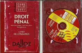 Couverture du produit · DROIT PENAL DALLOZ - GENERAL ET SPECIAL - PROCEDURE PENALE - LIVRET DE L'UTILISATEUR + CD-ROM