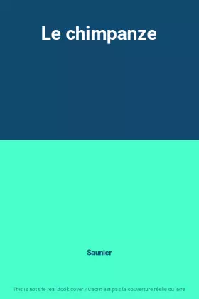 Couverture du produit · Le chimpanze
