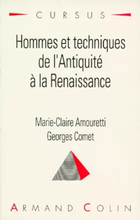 Couverture du produit · Hommes et techniques de l'Antiquité à la Renaissance