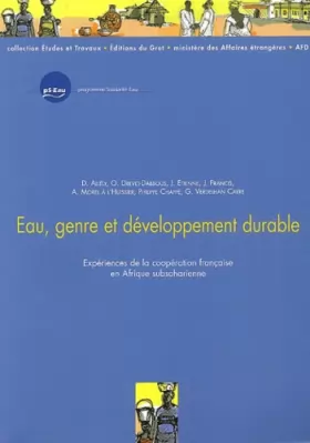 Couverture du produit · Eau, genre et développement durable : Expérience de la coopération française en Afrique subsaharienne