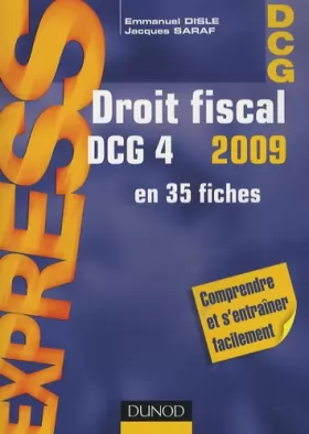 Couverture du produit · Droit fiscal DCG 4 2009