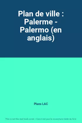 Couverture du produit · Plan de ville : Palerme - Palermo (en anglais)