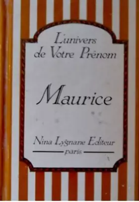 Couverture du produit · Maurice (L'Univers de votre prénom)