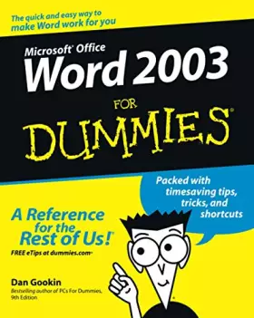 Couverture du produit · Word 2003 For Dummies