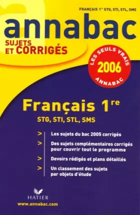 Couverture du produit · Français 1e STG, STI, STL, SMS