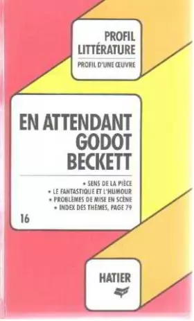 Couverture du produit · En attendant Godot, Beckett : Analyse critique
