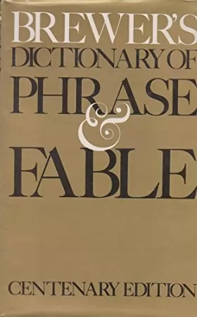 Couverture du produit · Brewer's Dictionary of Phrase and Fable