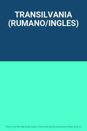 Couverture du produit · TRANSILVANIA (RUMANO/INGLES)