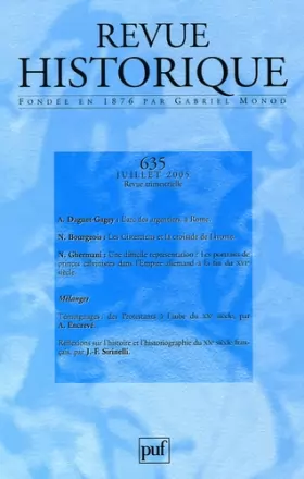 Couverture du produit · Revue Historique N 635 2005/3