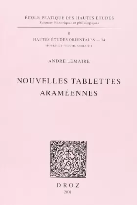 Couverture du produit · Nouvelles tablettes araméennes