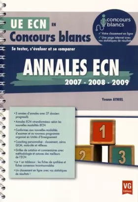 Couverture du produit · Annales ECN 2007 - 2008 - 2009