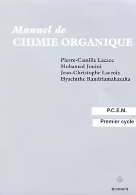 Couverture du produit · Manuel de Chimie organique