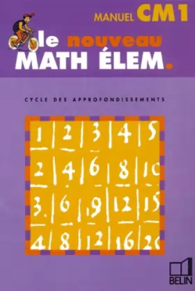 Couverture du produit · Math élem. : CM1 (livre de l'élève)