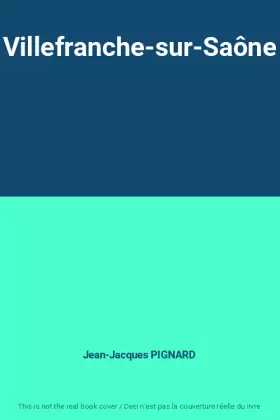 Couverture du produit · Villefranche-sur-Saône