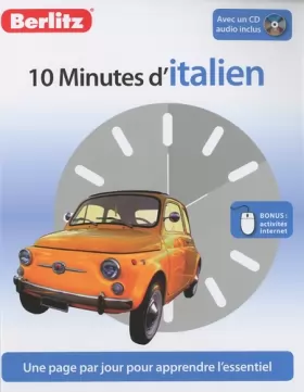Couverture du produit · 10 Minutes d'Italien, Méthode de langue pour apprendre rapidement, avec 1 CD audio.