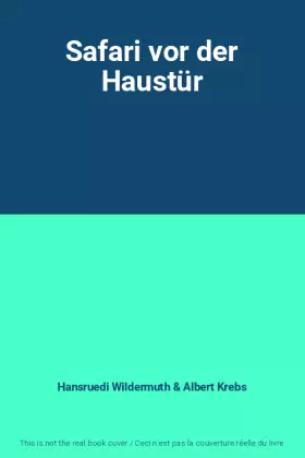 Couverture du produit · Safari vor der Haustür