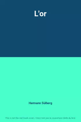 Couverture du produit · L'or