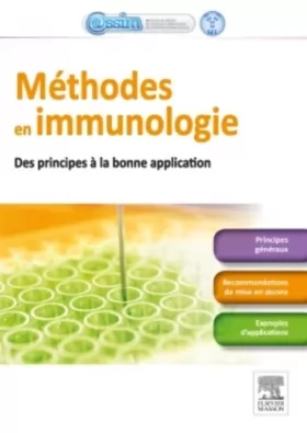 Couverture du produit · Méthodes en immunologie: Des principes aux bonnes applications