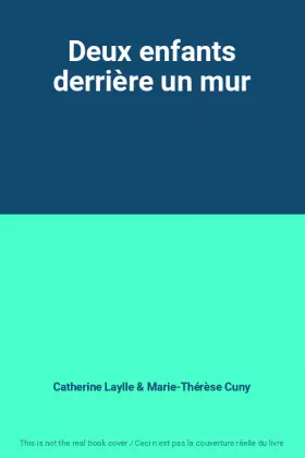 Couverture du produit · Deux enfants derrière un mur
