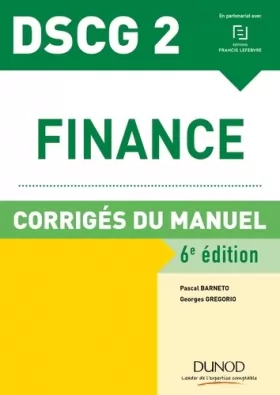 Couverture du produit · DSCG 2 - Finance - 6e éd. - Corrigés du manuel