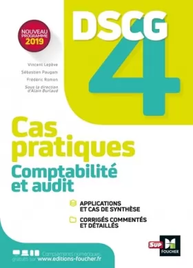 Couverture du produit · DSCG 4 - Comptabilité et audit - Cas pratiques 2022-2023