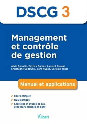 Couverture du produit · DSCG 3 Management et contrôle de gestion: Manuel et applications