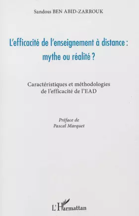Couverture du produit · Efficacite de l'Enseignement a Distance Mythe Ou Realite Caracteristiques et Methodologies de l'Effi