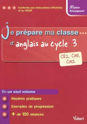 Couverture du produit · Je prépare ma classe d'anglais... au cycle 3