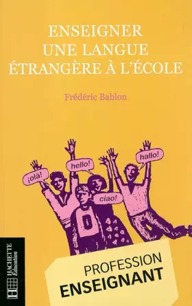 Couverture du produit · Enseigner une langue étrangère à l'école