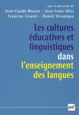 Couverture du produit · Les cultures éducatives et linguistiques dans l'enseignement des langues