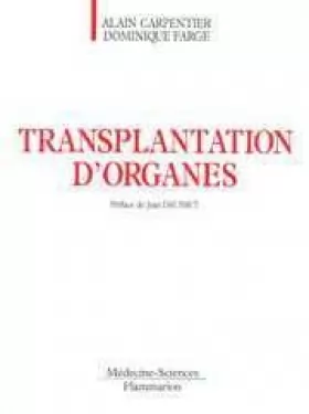 Couverture du produit · Transplantation d'organes
