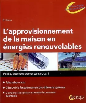 Couverture du produit · L'approvisionnement de la maison en énergies renouvelables