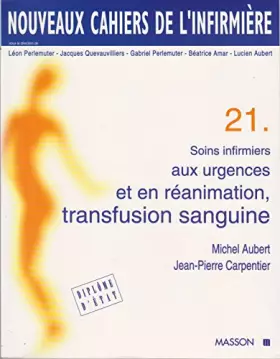 Couverture du produit · Soins infirmiers aux urgences et en réanimation. Transfusion sanguine