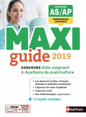 Couverture du produit · Le Maxi guide AS/AP - Concours aide-soignant et auxiliaire de puériculture (CONCOURS PARA-MEDICAUX)