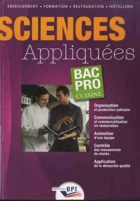 Couverture du produit · Sciences Appliquées - Bac Pro cuisine