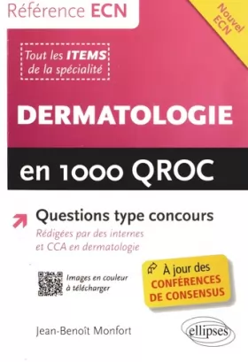 Couverture du produit · Dermatologie en 1000 QROC