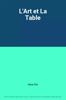 Couverture du produit · L'Art et La Table