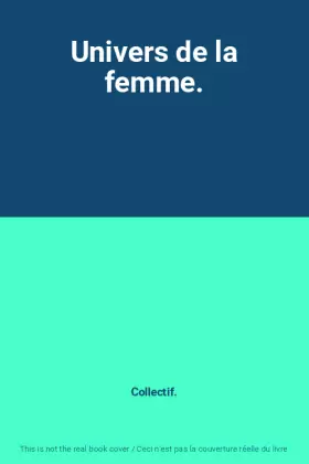 Couverture du produit · Univers de la femme.