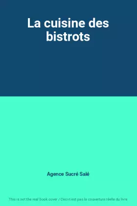 Couverture du produit · La cuisine des bistrots