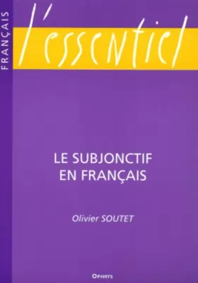 Couverture du produit · Le subjonctif en français