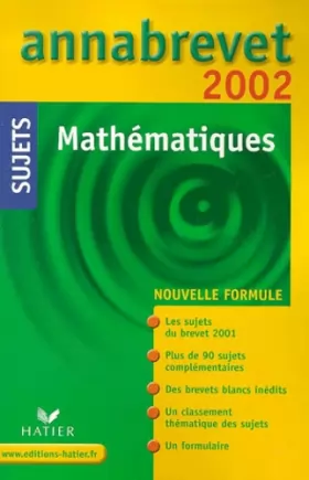 Couverture du produit · Mathématiques. Sujets 2002