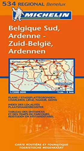Couverture du produit · Carte REGIONAL Belgique Sud, Ardenne / Zuid-Belgie, Ardennen