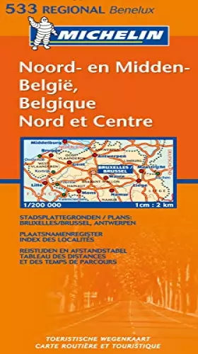 Couverture du produit · Carte RGIONAL Belgique Nord&Centre / Noord-&Midden Belgi