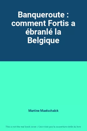 Couverture du produit · Banqueroute : comment Fortis a ébranlé la Belgique