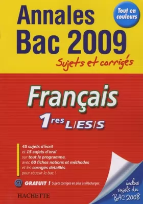 Couverture du produit · Français 1e L/ES/S : Sujets et corrigés