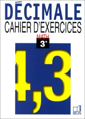 Couverture du produit · Math 3e - cahier d'exercices